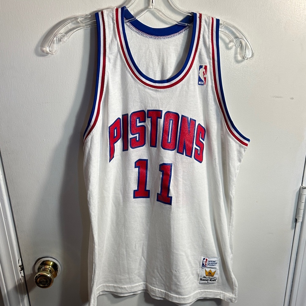 MacGregor Sand-Knit 80s Isiah Thomas #11 Pistons Jersey Men’s size Large